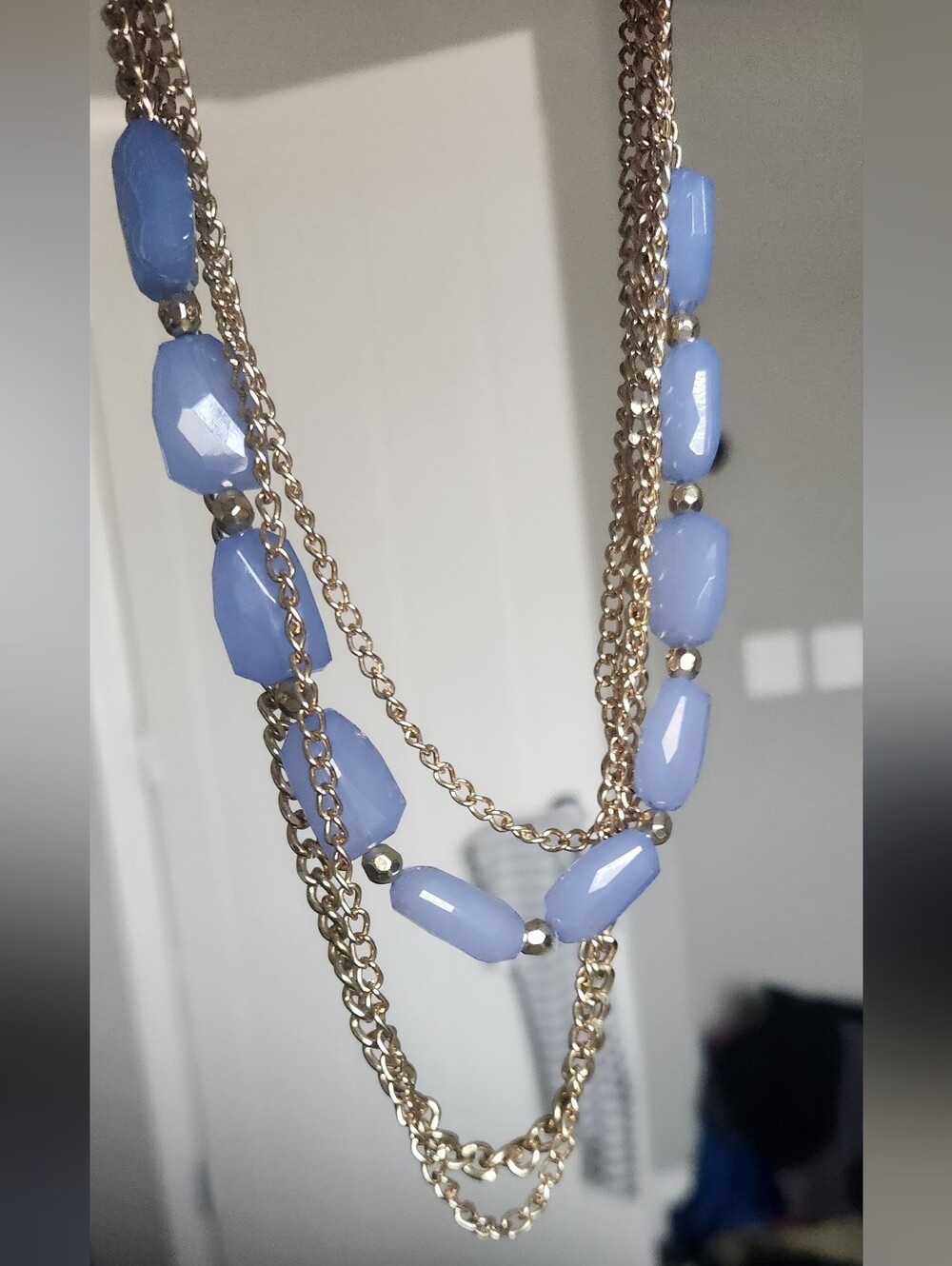 Beautiful Multi-strand Gold Tone Necklace
